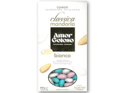 Amor Goloso Bianco Migdolų dražė, be glitimo 500g