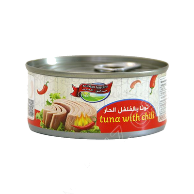 Arabų sodo tunas aliejuje su čili 160g