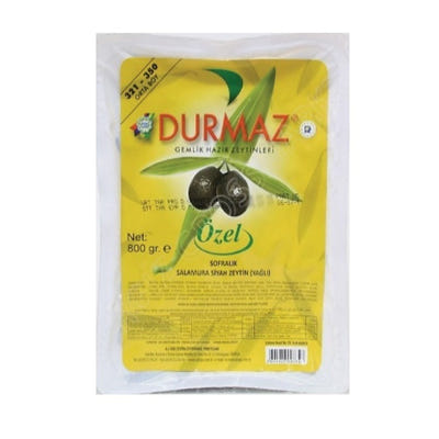 Durmaz juodosios alyvuogės vakuume M dydis 800g