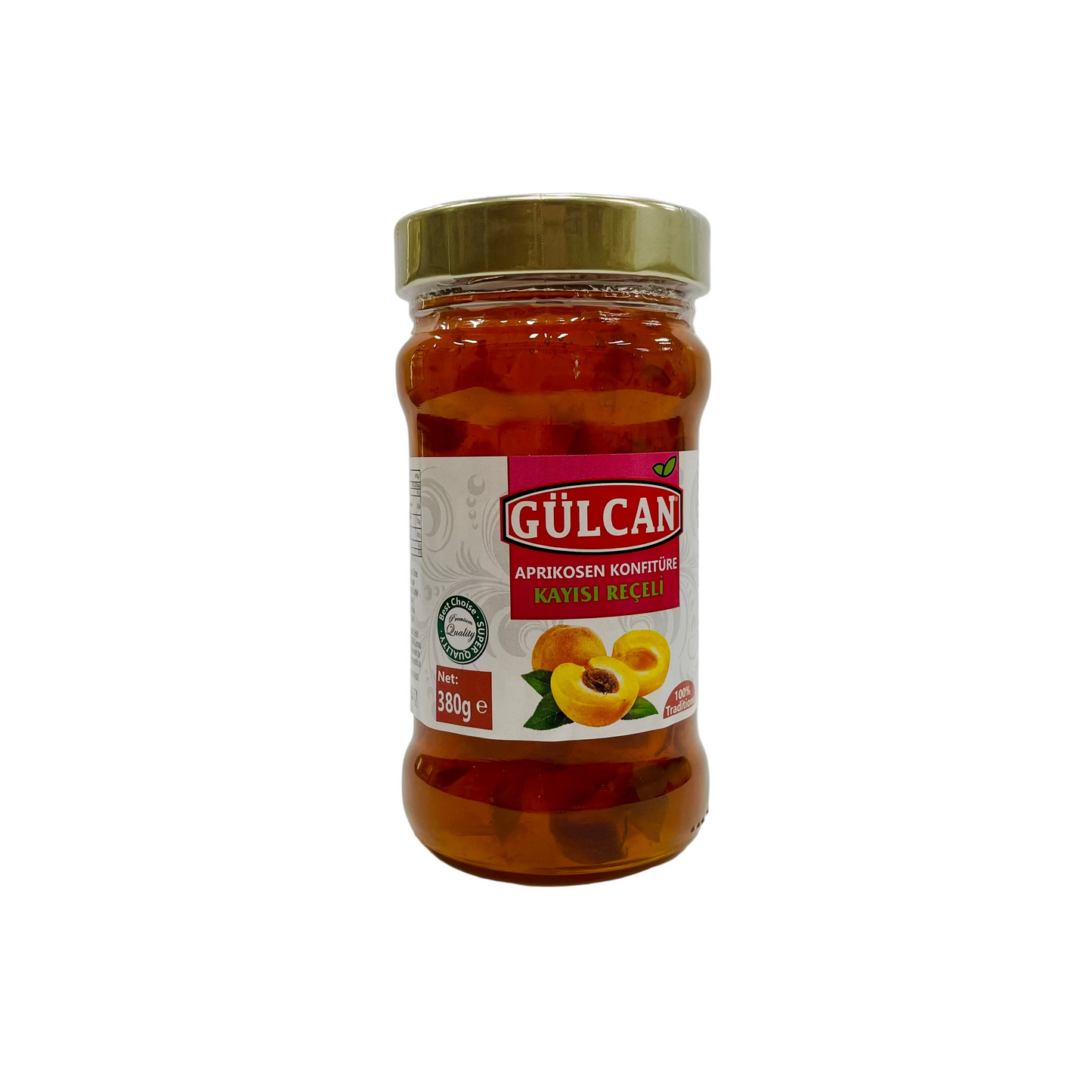 Gulcan aprikožu ievārījums, 380g