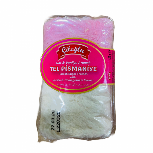 Kommilõngad granaatõuna-vanilli. CILOGLU suhkruvatt, 130 g