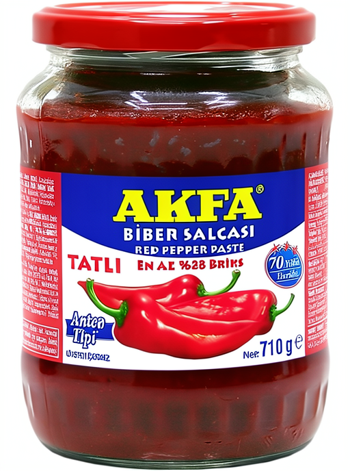 Paprikas pasta, saldā, AKFA, 710g