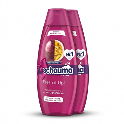 Pasifloras Šampūns, Fresh It Up, Schauma, 2x400ml | Dubultpaka