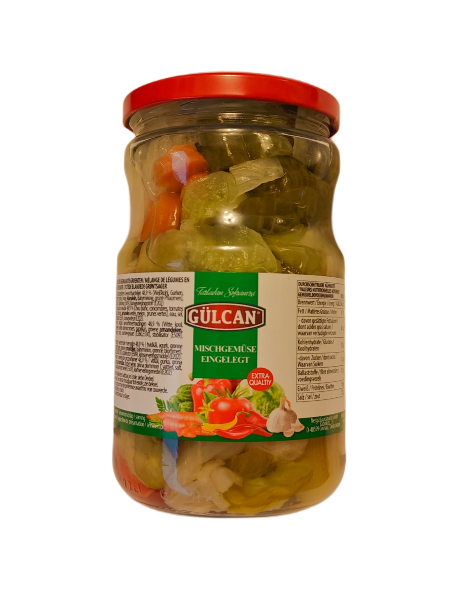 Gulcan овощная смесь 650г/360г