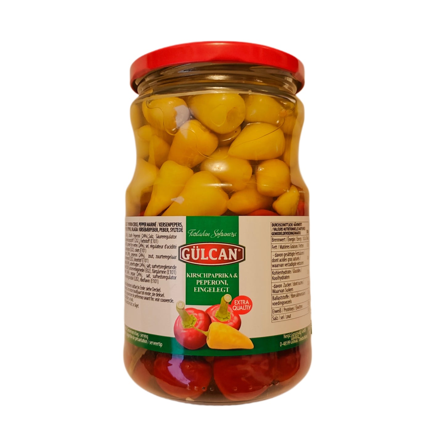 Gulcan Marine Edilmiş Karışık Küçük Biberler 680g/380g
