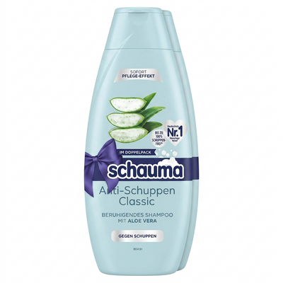 Pretblaugznu Šampūns Classic, Schauma, 2x400ml | Dubultpaka