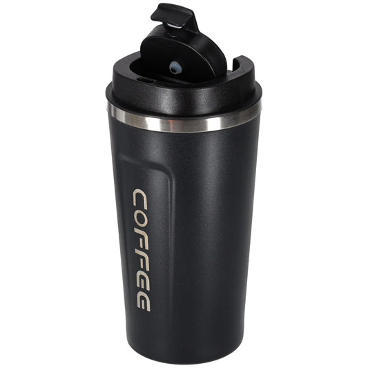 Viedā ceļojumu termokrūze ar LED displeju, melna, 500ml