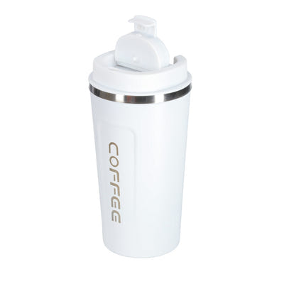 Viedā ceļojumu termokrūze ar LED displeju, balta, 500ml