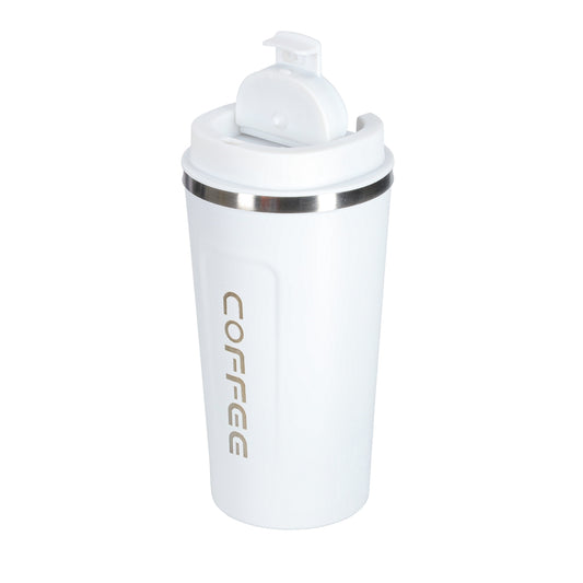 Viedā ceļojumu termokrūze ar LED displeju, balta, 500ml