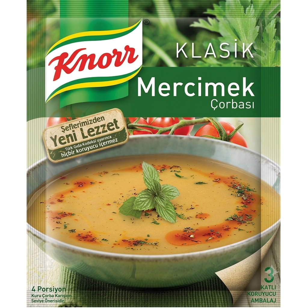 Turku lēcu zupa, Mercimek Çorbası, Knorr, 76g