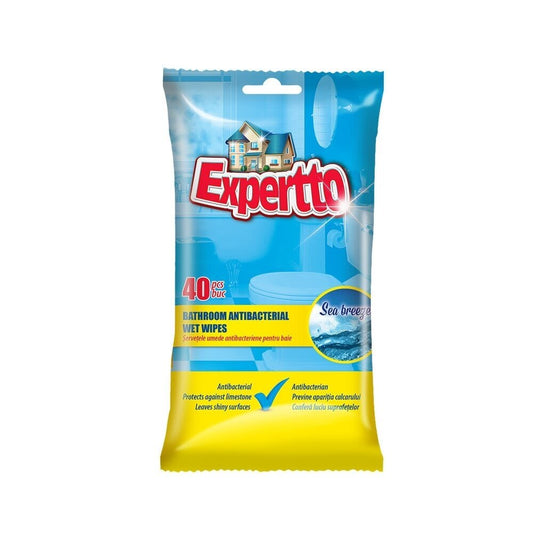 Antibakteriālas mitrās salvetes, EXPERTTO, 40 gab.