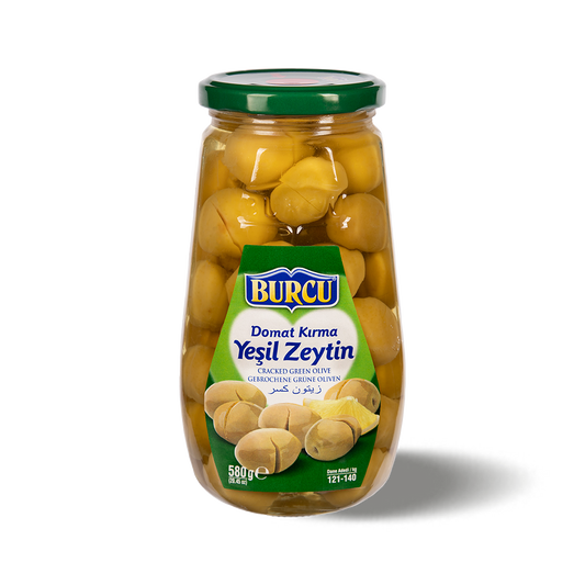 Purk viilutatud rohelisi oliive 580g