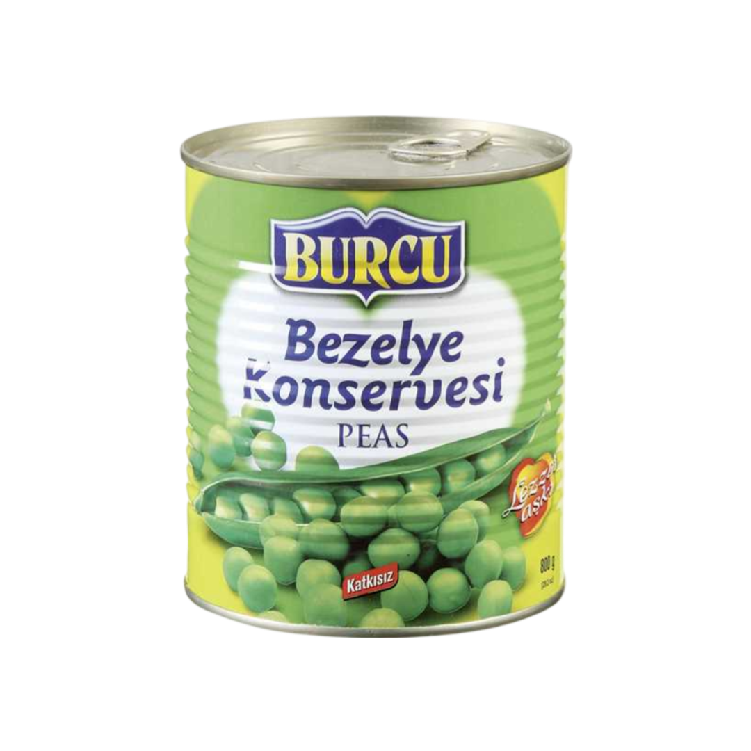 Burcu konserve edilmiş yeşil bezelye 830g