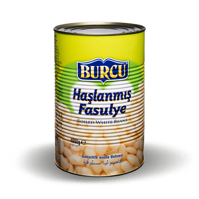 Burcu варёная белая фасоль, 400г