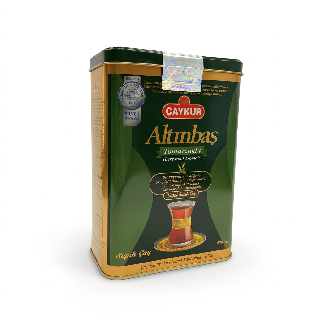 Caykur altinbas melnā tēja ar bergamontu, metāla kastē, 400g