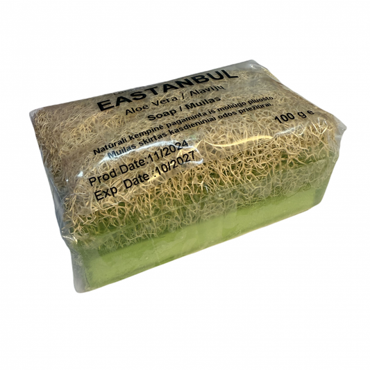 Tradicionālās dabīgās glicerīna ziepes, Roku darbs ar alvejas aromātu, 100g