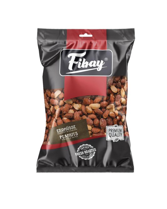 Fibay kavrulmuş, tuzlu yer fıstığı 130g