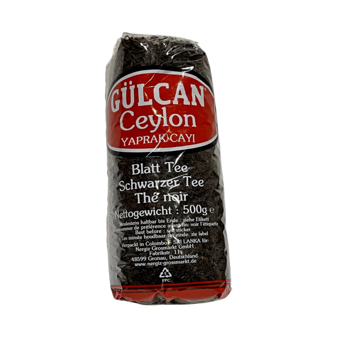 Gülcan Ceilona'nın yaprak siyah çayı 500g
