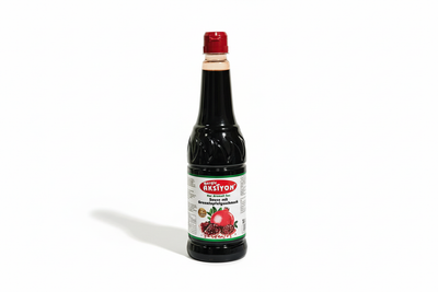 Aksiyon granātābolu mērce 750ml minimālistisks produkta foto baltā fonā