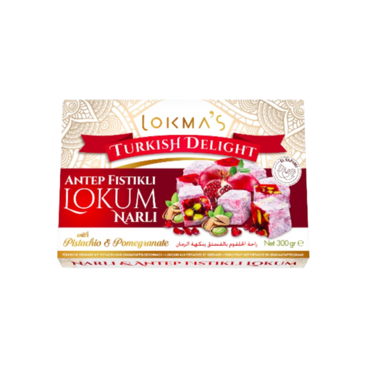 Lokma granaatõuna lokumid pistaatsiapähklitega 300g