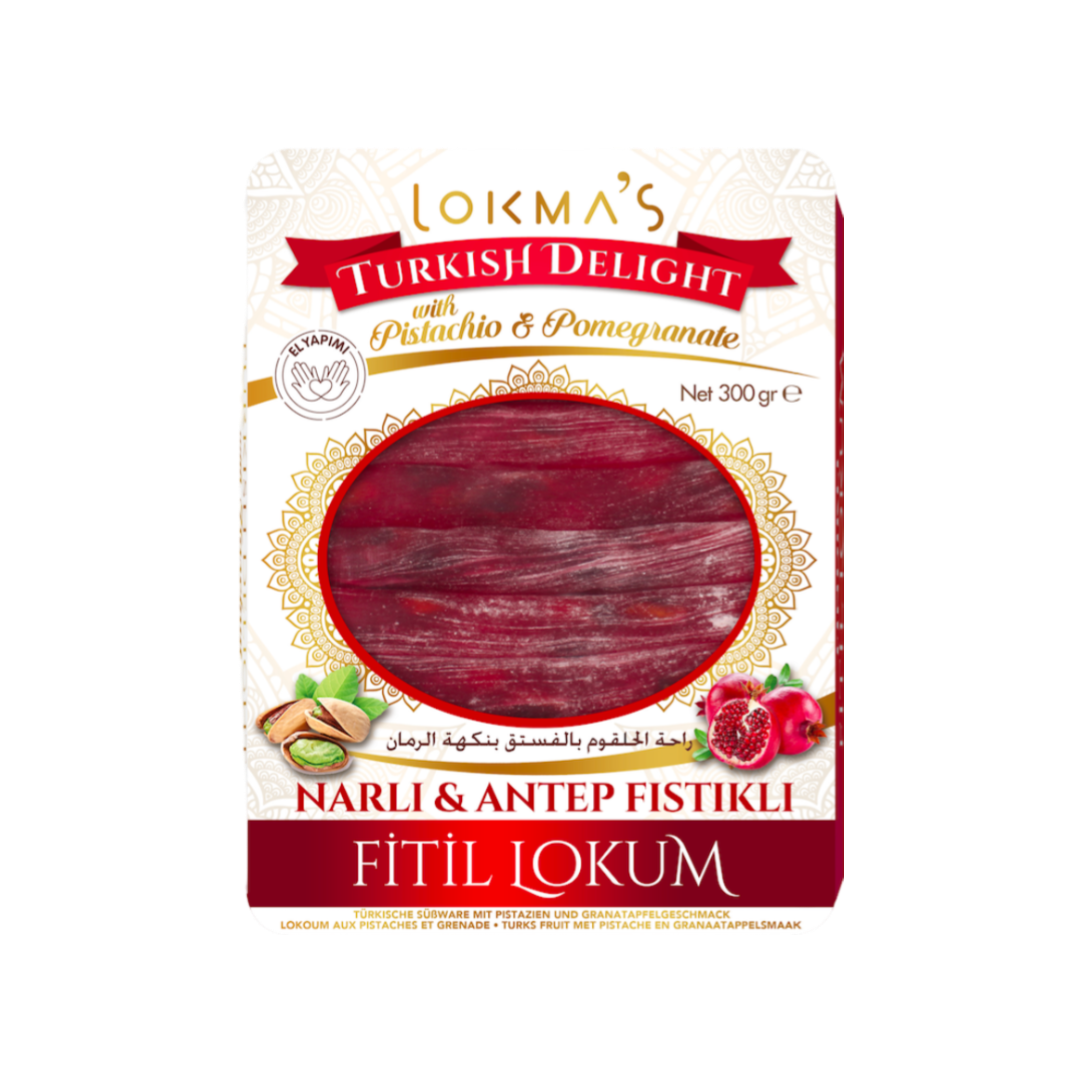 Lokma's granātābolu pirkstiņi ar pistācijām 300g