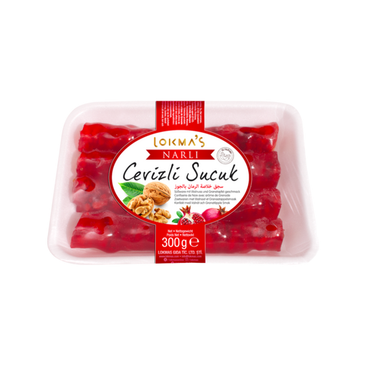 Lokma granaatõunapulgad kreeka pähklitega, taldrikul 300g