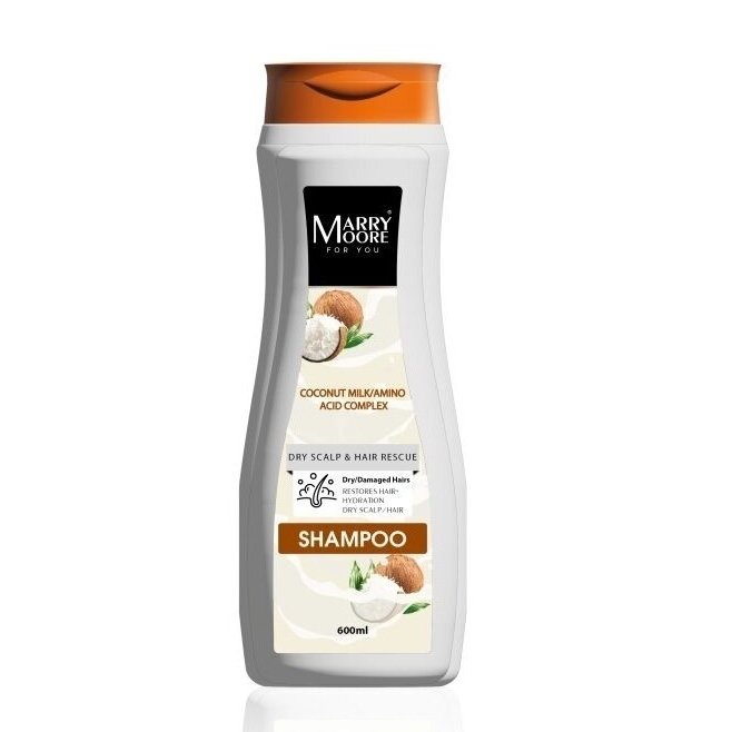Matu šampūns ar kokosriekstu pienu, MARRY MOORE, 400ml