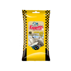 Drėgnos servetėlės, EXPERTTO, automobilių odos salonui, 40 vnt.