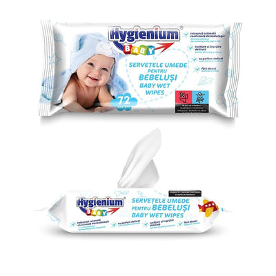 Mitrās salvetes, mazuļu, HYGIENIUM, 72 gab