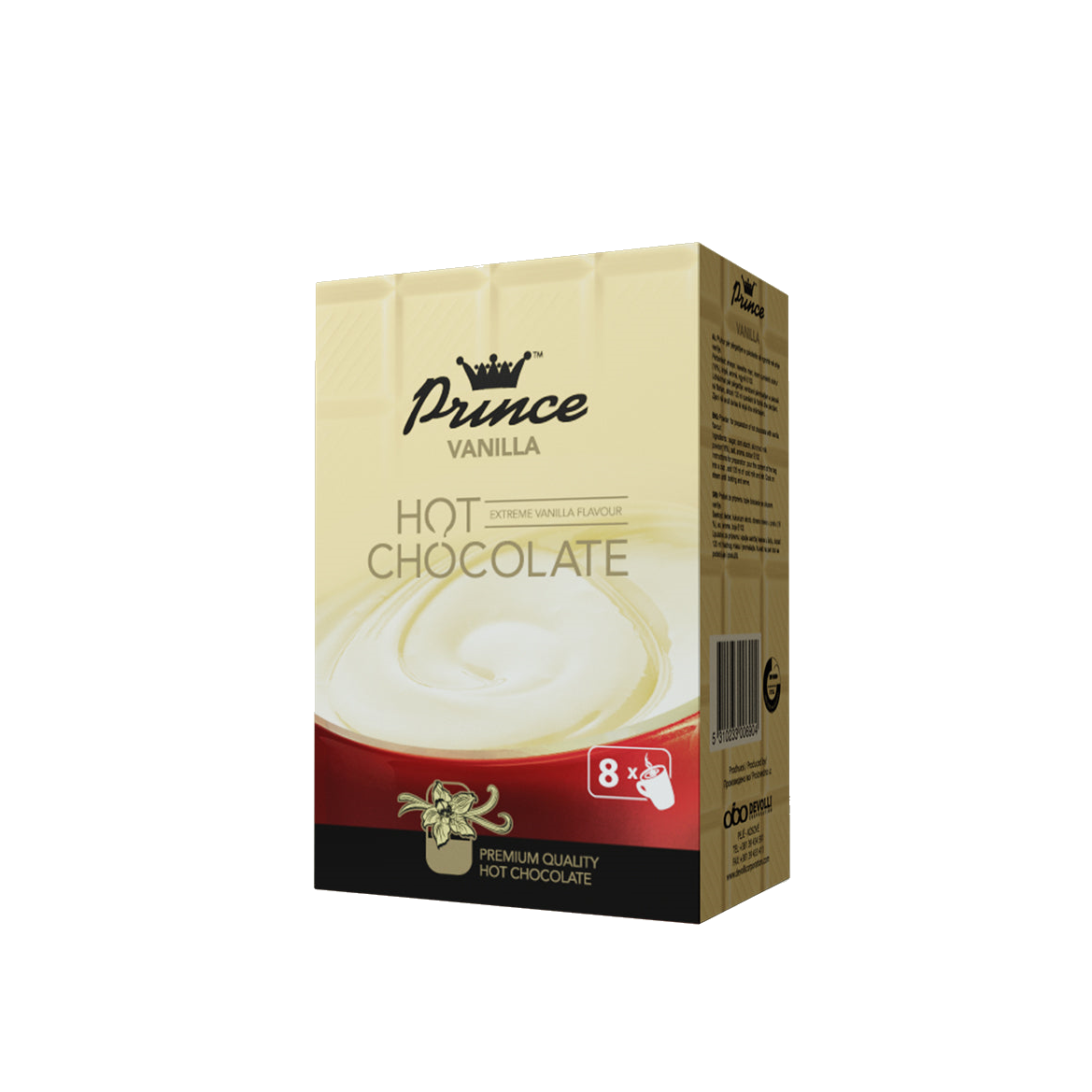 Prince karstā šokolāde, kakao ar vaniļas garšu 8x 25g
