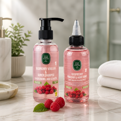 Eyup Sabri Tuncer šampūns + toniks ar aveņu etiķi, KOMPLEKTS, 100ml + 100ml