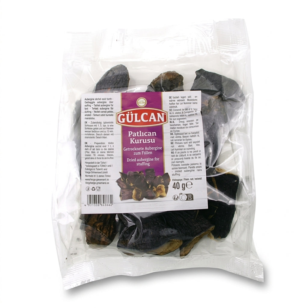 Saulē kaltēti baklažāni, GÜLCAN, (Kurutulmuş Patlıcan), 40g