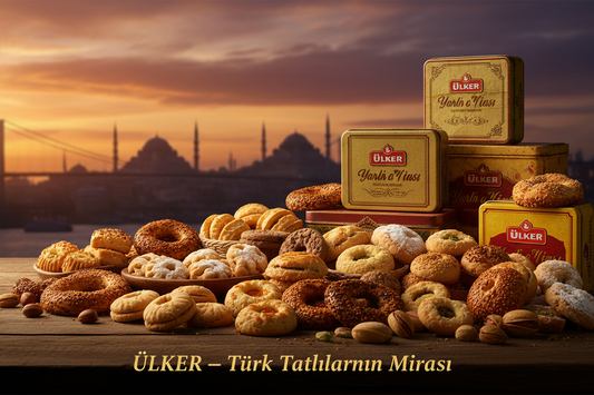 Ulker zīmola mantojuma vizuāls ar Stambulas siluetu