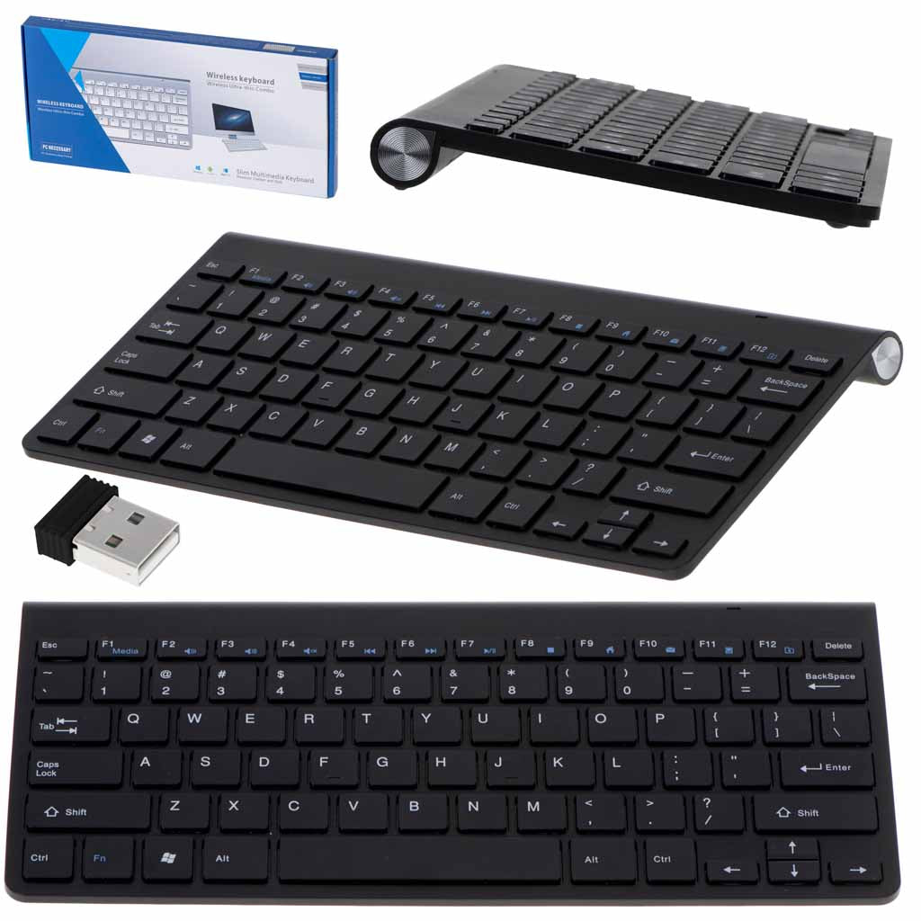 Smart TV bezvadu klaviatūra, melna