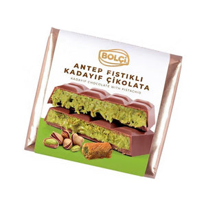 Bolçi dubai šokolade ar pistāciju un kraukšķīgu Kadayif pildījumu 100g