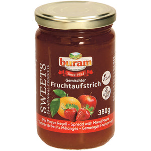 Buram jauktu augļu, ogu ievārījums 380g