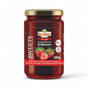 Buram zemeņu ievārījums, stikla 380g
