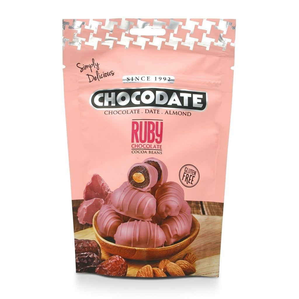 Dateles rubīna šokolādē, Chocodate, 90g