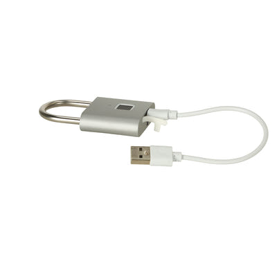 Viedā elektroniskā piekaramā slēdzene ar pirkstu nospiedumu lasītāju (IP56 / USB) 