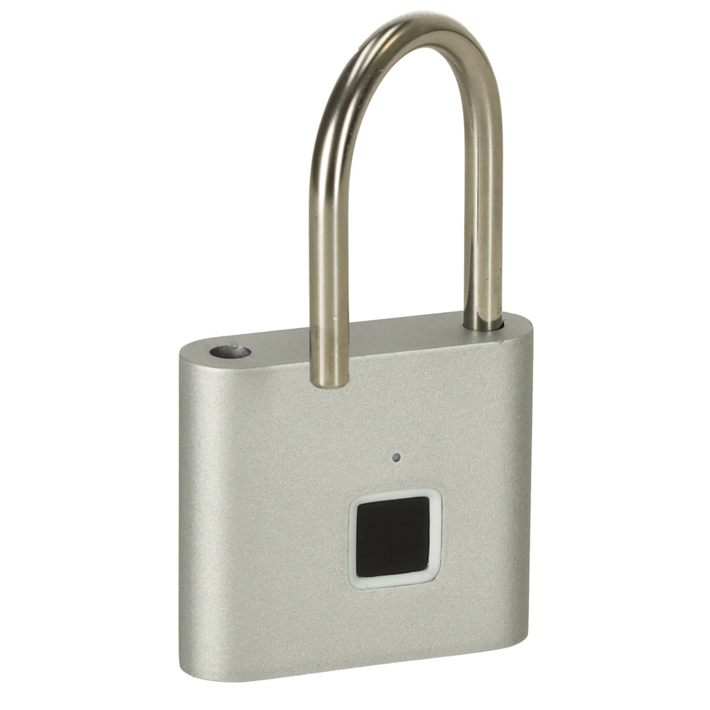 Viedā elektroniskā piekaramā slēdzene ar pirkstu nospiedumu lasītāju (IP56 / USB) 
