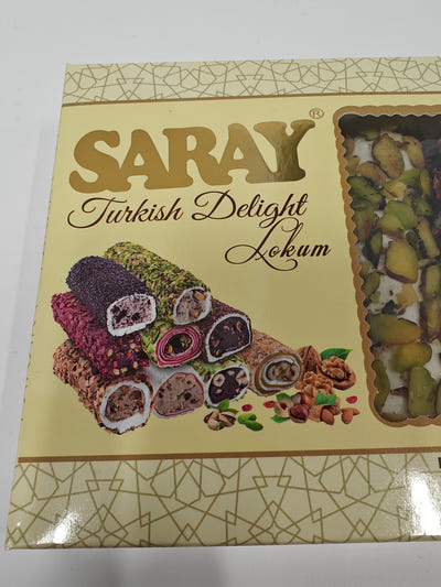 Saray mišri pistacijų, migdolų šokoladas ypatingas prabangus lokumas 400g