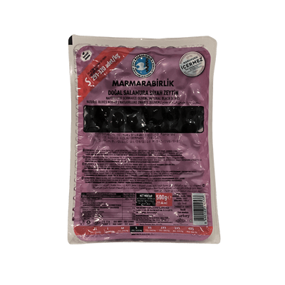 Marmarabirlik Extra juodosios alyvuogės vakuume S dydis 500g