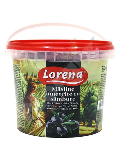 Melnās olīvas ar kauliņiem, Lorena, 1kg