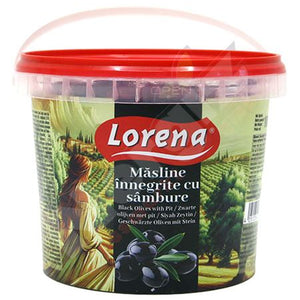 Melnās olīvas ar kauliņiem, Lorena, 1kg