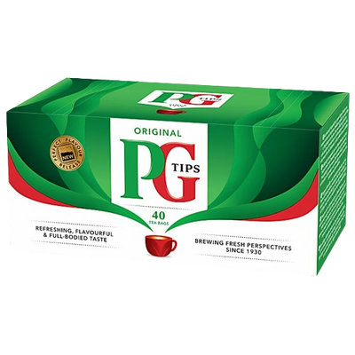 PG Tips Original juodoji arbata, arbatos maišeliai, (40 vnt., 116 g)