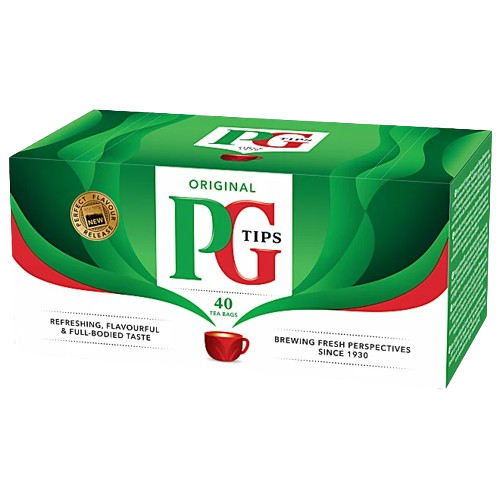 PG Tips Original melnā tēja, tējas maisiņi, (40 gab, 116g)
