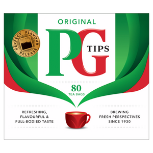 PG Tips Original melnā tēja, tējas maisiņi, (80 gab, 232g)