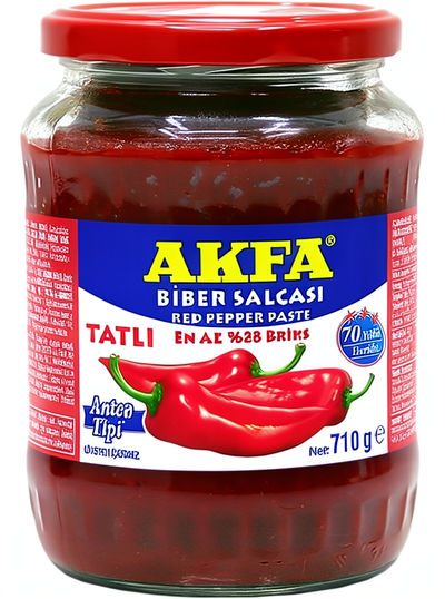 Paprikas pasta, saldā, AKFA, 710g