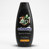 Šampūns un Dušas Želeja Vīriešiem, Sports Power 2 in 1, Schauma, 400ml