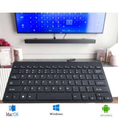 Smart TV bezvadu klaviatūra, melna 